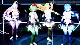 MMD Hibikase (Miku, Luka, Gumi, Neru)