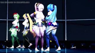 MMD Hibikase (Miku, Luka, Gumi, Neru)