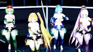 MMD Hibikase (Miku, Luka, Gumi, Neru)