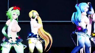 MMD Hibikase (Miku, Luka, Gumi, Neru)