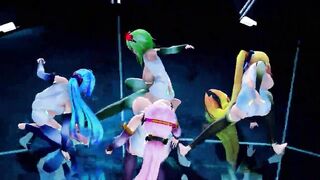 MMD Hibikase (Miku, Luka, Gumi, Neru)