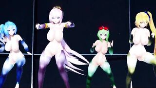 MMD Hibikase (Miku, Luka, Gumi, Neru)