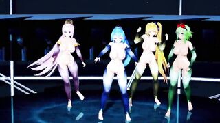 MMD Hibikase (Miku, Luka, Gumi, Neru)