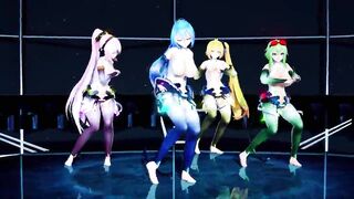 MMD Hibikase (Miku, Luka, Gumi, Neru)