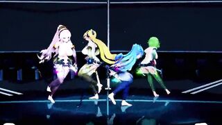 MMD Hibikase (Miku, Luka, Gumi, Neru)