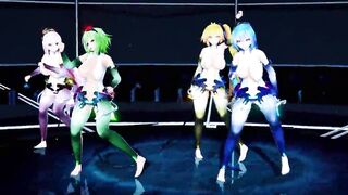 MMD Hibikase (Miku, Luka, Gumi, Neru)