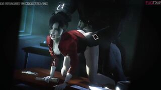 RE 2 Remake- mr.X pounds Claire Redfield  (SFM short)