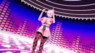 MMD R-18 Voluptuous Haku strip dance