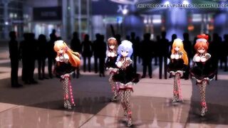 MMD Girls dance 2