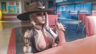 Overwatch Ashe Handjob