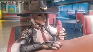 Overwatch Ashe Handjob