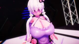 MMD Yuzuki Yukari and breast expansion song (Vocaloid)