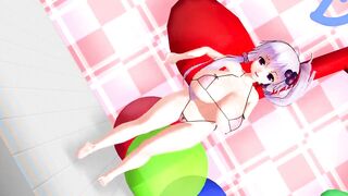 MMD  Akari & Yukari hot dance