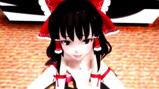 touhou reimu sexy dance