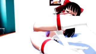 touhou reimu sexy dance