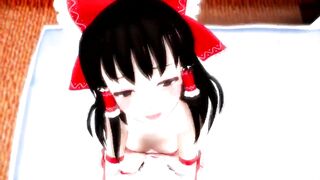 touhou reimu sexy dance