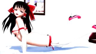 touhou reimu sexy dance