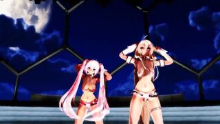 MMD Sakura Miku and IA