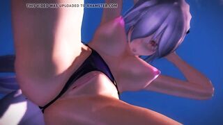 MMD Haku invisible&openpussy