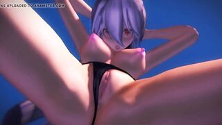 MMD Haku invisible&openpussy