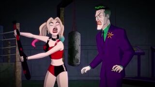 Harley Quinn JOKERB ALLBUSTING - bat swing in the balls, DC