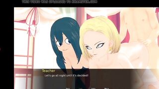 Threesome with froppy and my teacher dragon ball girl 18