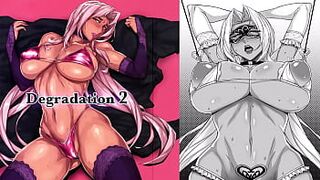 MyDoujinShop - Ingrid Strips For a Room Full of Random Horny Men ~ Degradation 2 Makai(Hell) Kishi Lilith Black Hentai Comic