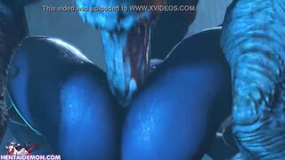 Hardcore Huge Cock Monster Fucking Sexy Anime Girl