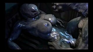 Halo Elites need sex too! (Furry sex, alien sex, Sangheili)