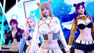 [MMD] BlackPink - Icecream KDA Ahri Akali Kaisa Seraphine Sexy Kpop Dance