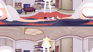 [VR 360 4K] Korone Inugami her Jealousy is Cute