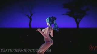 SFW MMD Miku Micro Bikini - Heart Attack - 1069