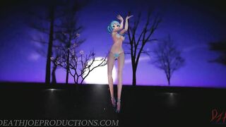 SFW MMD Miku Micro Bikini - Heart Attack - 1069