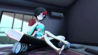 MMD Giantess Growth - Victoria's Movie Night