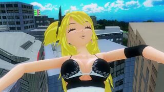 MMD Giantess - Big, Bigger, Bubblegum