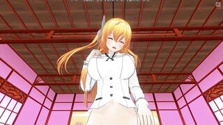 3D HENTAI POV Mayuri Orgasms Riding your Cock