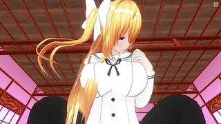 3D HENTAI POV Mayuri Orgasms Riding your Cock