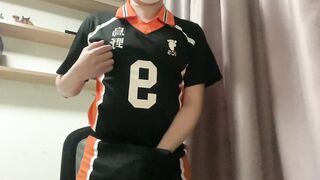 Haikyuu Kageyama Cosplay Pleasuring/teasing