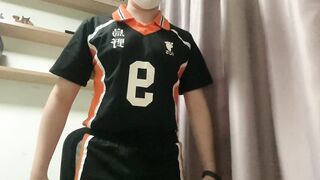 Haikyuu Kageyama Cosplay Pleasuring/teasing