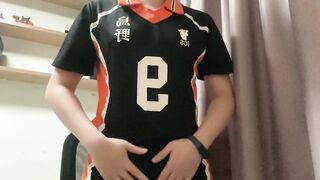 Haikyuu Kageyama Cosplay Pleasuring/teasing