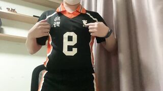 Haikyuu Kageyama Cosplay Pleasuring/teasing