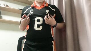 Haikyuu Kageyama Cosplay Pleasuring/teasing