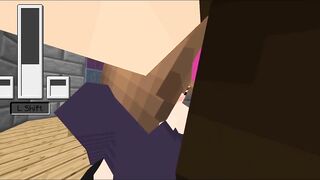 I'm getting Suck by a Slut in my Minecraft House (goes Deep)