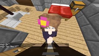 I'm getting Suck by a Slut in my Minecraft House (goes Deep)