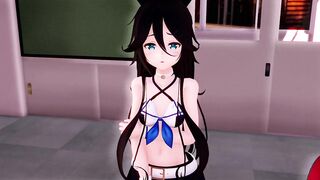 MMD 3d HENTAI 魁!! 罪袋学園!!　（主演：山風）