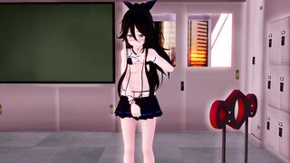 MMD 3d HENTAI 魁!! 罪袋学園!!　（主演：山風）