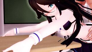 MMD 3d HENTAI 魁!! 罪袋学園!!　（主演：山風）