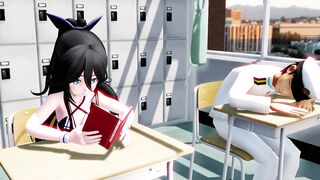 MMD 3d HENTAI 魁!! 罪袋学園!!　（主演：山風）