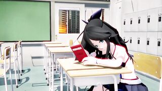 MMD 3d HENTAI 魁!! 罪袋学園!!　（主演：山風）