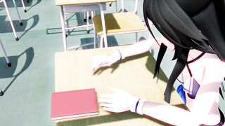 MMD 3d HENTAI 魁!! 罪袋学園!!　（主演：山風）